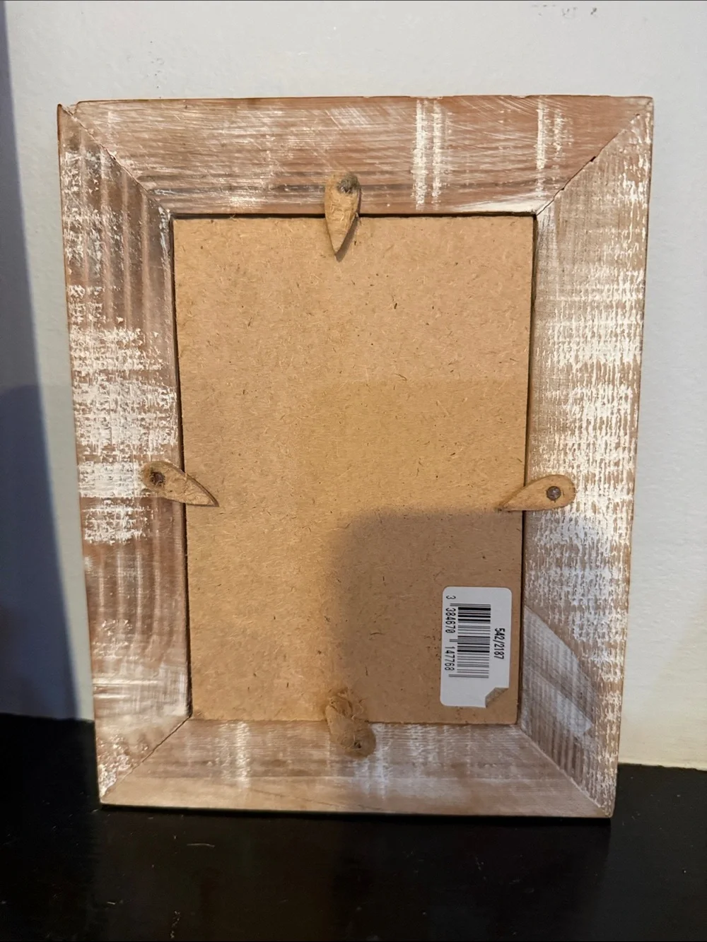 Rustic Distressed Wood Picture Frame - Cream Brown